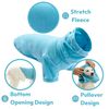 Gooby Turtle Neck Microfiber Stretch Fleece - Peacock Blue, Medium - Warm and Light Extra Layer for Small Dog and Medium Dog