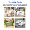 Avery Printable Tent Cards with Sure Feed Technology, 2-1/2" x 8-1/2", Matte White with Embossed Border, 100 Blank Place Cards for Laser and Inkjet Printers (5305)