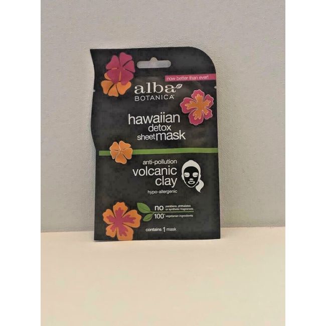 Alba Botanica Hawaiian Detox Sheet Mask Pack of 8