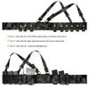 KRYDEX Tactical Chest Rig Elastic Rig Cummerbund with X Harness and Admin Pouch (MCBK)