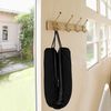 Sunolga 20 Inch Weighted Door Draft Stopper, Triangular Column Sound Proof Draft Guard for Doors and Windows, Machine Washable, Black