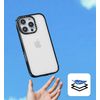 CASETiFY Compact iPhone 13 Pro Max Case [4 ft. 2X Military Grade Drop Protection/Slim/Lightweight] - Clouds - Clear Black
