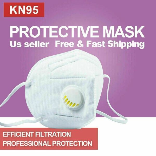 [10 PACK] SEALED KN95 Face Mask with Exhalation VALVE Safety Respirator