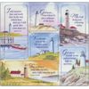 Inspirational Lighthouse Fridge Magnet Set, 6 Pieces with Scripture Verses, Assorted Sizes