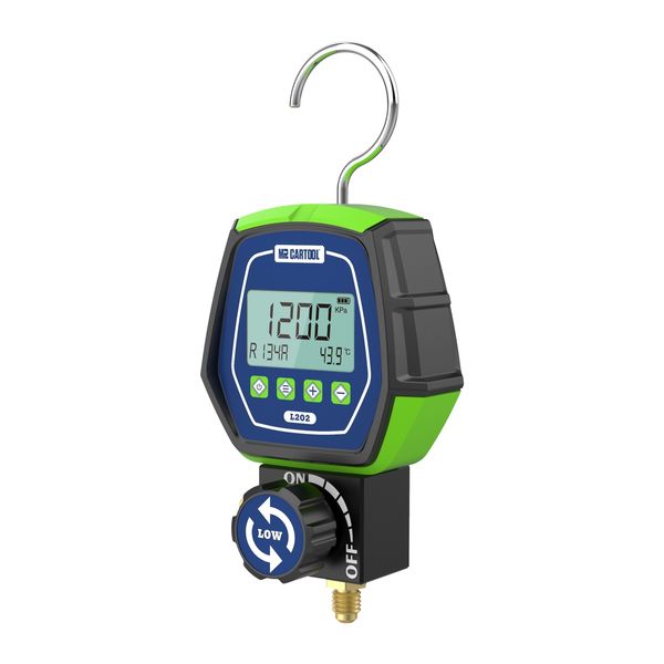 MRCARTOOL® HVAC Digital Vacuum Pressure Manifold gauges Set Leak Detection Mode
