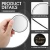 24 Pcs Inspirational Compact Mirror Round Portable Pocket Makeup Mirror for