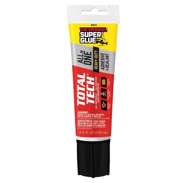 The Original Super Glue 11711003 White Construction Adhesive Sealant 4.2 oz.