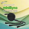 BoxWave Cable Compatible with BLU Studio G Mini - AllCharge PD miniSync (100W), Retractable High-Speed Charging Portable USB Cable - Jet Black