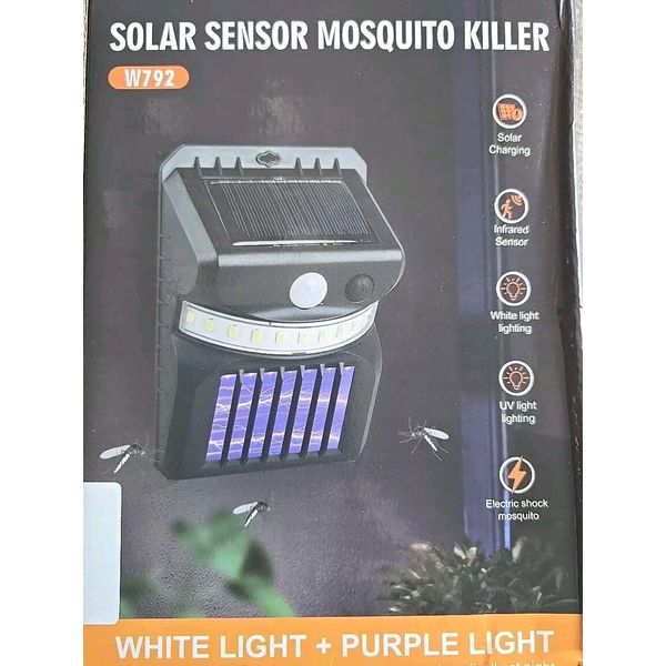 Solar Sensor Mosquito  Killer & Infared Motion Sensor with LED Flood Lights