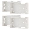 rhinocables Ethernet Back Box for Faceplate, Fits Wall Plate for Ethernet Cable Networking Sockets Surface Mount Box (4 PACK, 32mm)