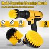 3 PCS Drill Brush Attachment Set Electric Scrubber Multipurpose Cleaning Kitchen