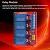 4 Channel Relay Module, 4 Channel Relay Board 5V Relay Module with Optocoupler High & Low Trigger Module for 5V/12V/24V(5V)