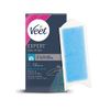 Veet Expert Cold Wax Strips, Hair Removal, Bikini & Underarms, Sensitive Skin, 16 Strips each, 3 Finish Wipes, with Almond Oil