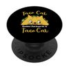 Taco Cat Spelled Backwards Is Tacocat Funny Cat PopSockets Swappable PopGrip