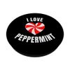 I Love Peppermint Candy Cane Christmas Peppermint Candy PopSockets Adhesive PopGrip
