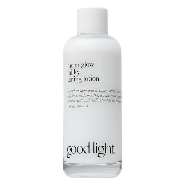 good light Moon Glow Milky Toner. Dreamy, Ultra-Light Facial Toner That Both Hydrates and Sheds Dead Skin Cells. Made with Niacinamide, Ceramides and AHAs. Sensitive Skin Safe (3.38 fl oz)