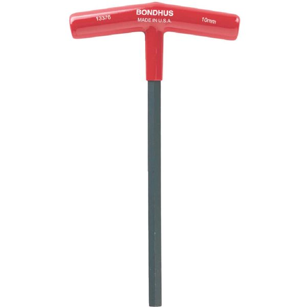 BONDHUS, 3MM T-Handle HEX Driver 6", 3MM, 15256