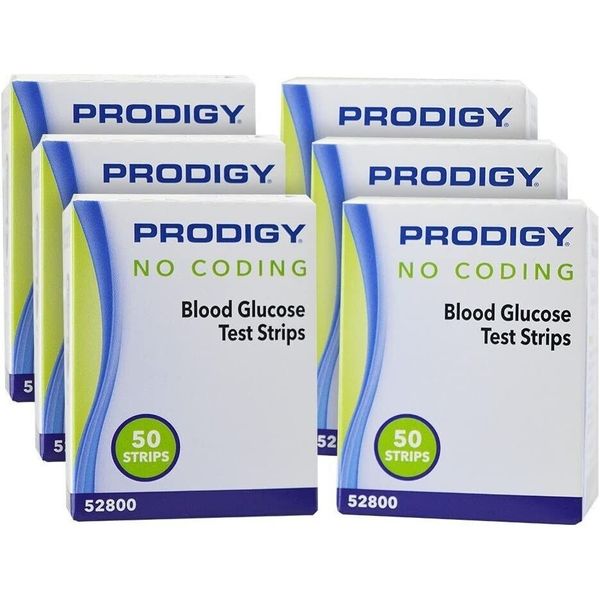 PRODIGY No Coding Blood Glucose 300 Test Strips Best Price Exp: 05/05/2025