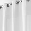 Douceur d'Intérieur Absolu Microfibre Curtain with Eyelets, Plain, Polyester, polyester, white, 280 x 140 cm