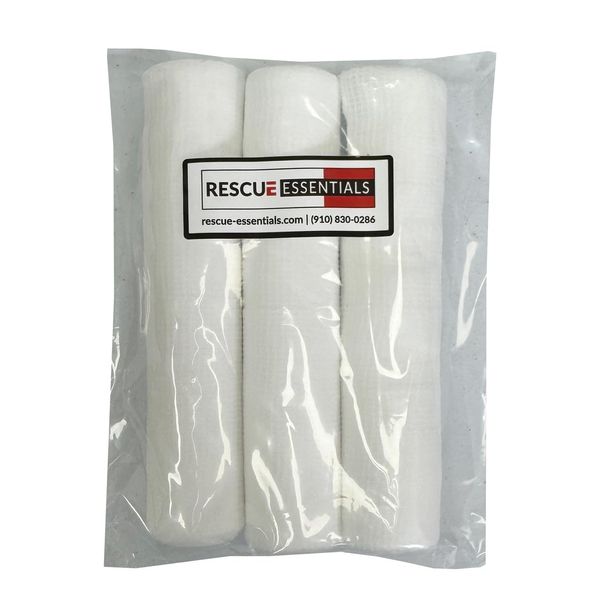 6" Gauze Rolls - 3 Pack