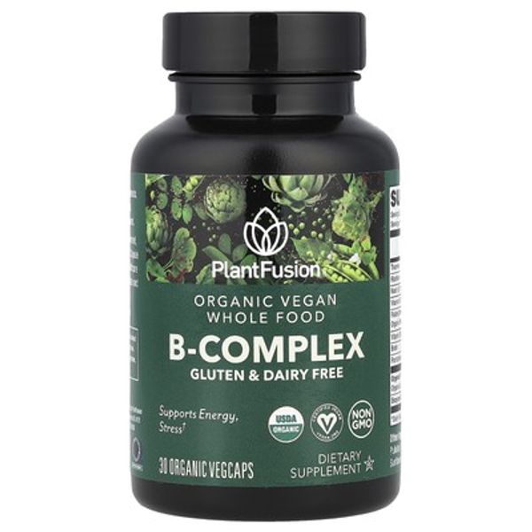 Organic Vegan B-Complex, 30 Organic VegCaps
