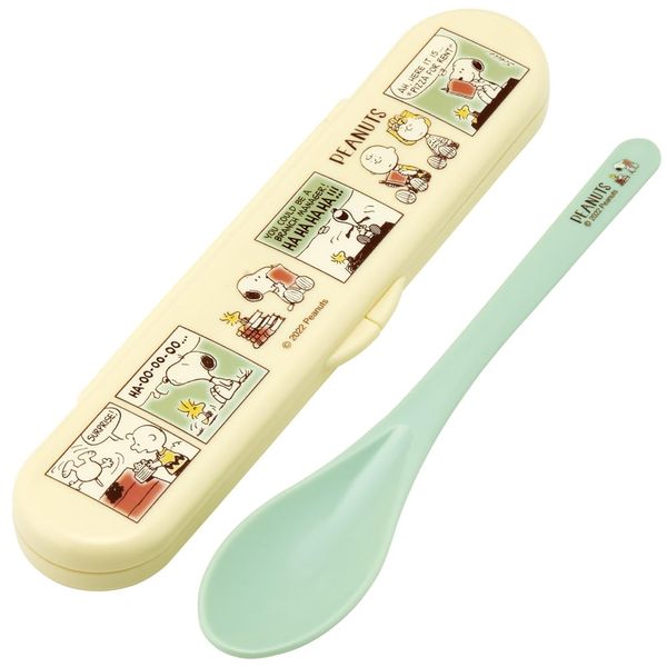 Skater CSAB4AG-A Long Spoon with Case Snoopy Comic Spoon