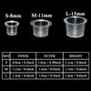 Tattoo Ink Caps Small, Urknall 300pcs Tattoo Ink Cups Mixed Size Tattoo Cups Tattoo Ink Holder Containers Tattoo Caps 100 Small 100 Medium 100 Large for Tattoo Ink
