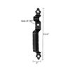 8" Universal Decorative Gate Set Black Powder Finish Handle Hinge Post Latch
