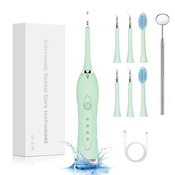 Oral Cleaner, Tooth Cleaner, Interdental Cleaner, USB, Rechargeable, Portable Teeth Cleaner, 4 Modes Adjustable, LED Light, Waterproof, High Frequency Vibration, Home Use, Home, Men, Women, Portable,