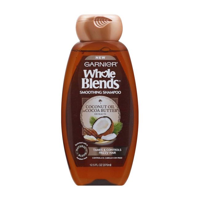 Garnier, Whole Blends Shampoo with Extracts Count, Coconut Oil & Cocoa Butter, Coconut Oil/Cocoa Butter, 12.5 Fl Oz