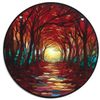 Peaceful Fall Hallway Suncatcher - Acrylic Window - Wall Hanging Kit