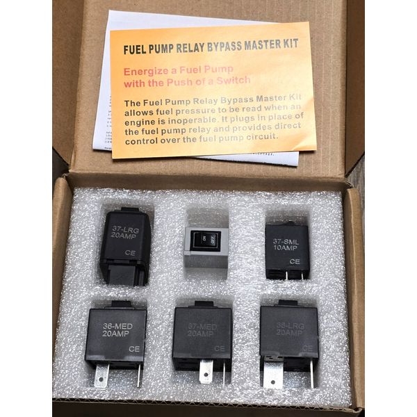 New 6pc Fuel Pump Relay Tester Master Bypass Kit