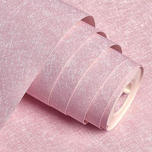 MelunMer Black Peel and Stick Wallpaper Silk Embossed Self Adhesive Removable Wallpaper Bathroom/Bedroom Waterproof Black Contact Paper for Cabinets Wrapping Sticker Paper Shelf Liner 118In L 15.7In W