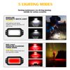 VanFeb Headlamp Flashlight, Super Bright LED Rechargeable Headlight (Basic COM headlamp)