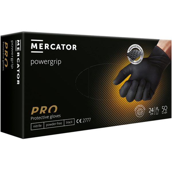 Powergrip Nitrilo Guantes, s, L, 50 Pieces