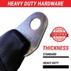 3pt Retractable Red Safety Seat Belt Standard Push Button Buckle Interior - Each