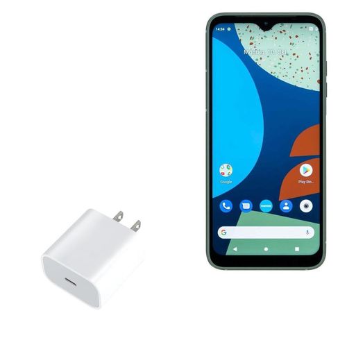 BoxWave Charger Compatible with Murena Fairphone 4 - PD GAN miniCube (30W), 30W Tiny PD GAN Type-C Wall Charger - Winter White