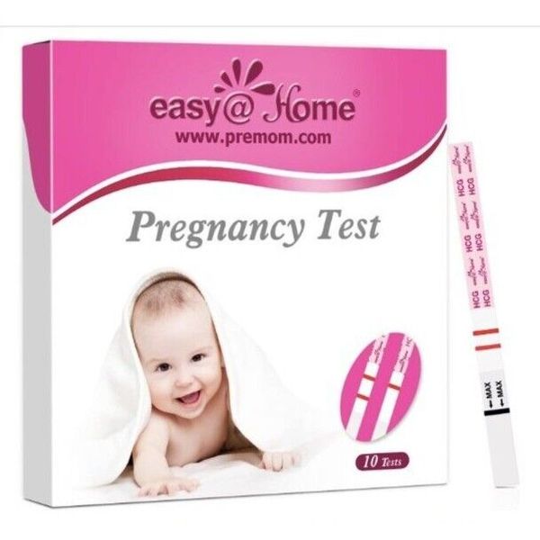 Easy@Home Pregnancy Test Strips Kit: 10 Pack HCG Test Strips Early Detection