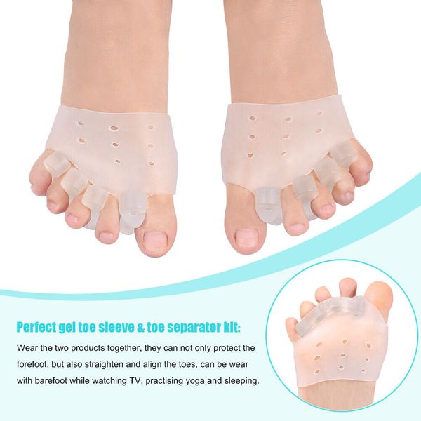 Yosoo Silicone Corrector Relief Gel Toe Separator Hammer Toe with Forefoot Pad