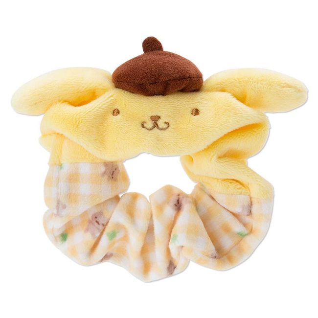 Sanrio 983624 Pompompurin Mascot Scrunchy, 4.3 x 4.3 x 1.2 inches (11 x 11 x 3 cm)