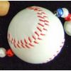 Baseball Mardi Gras Bead Glove Bat Ball Red White Blue
