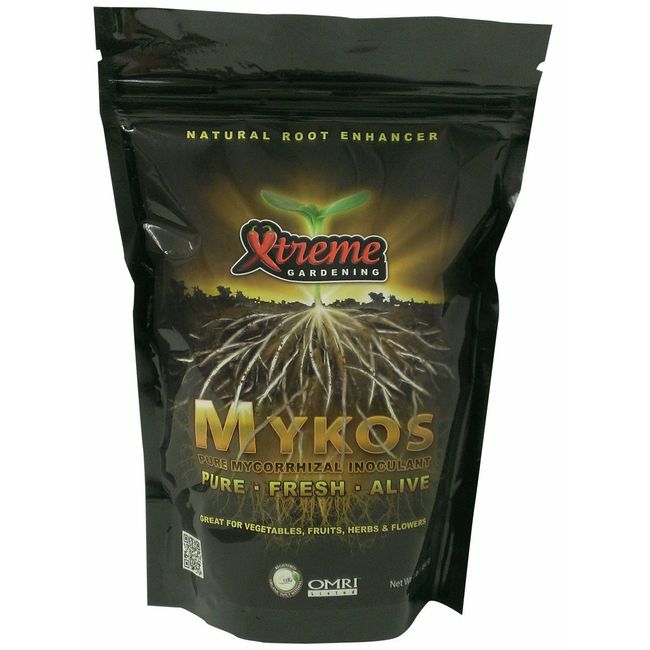 Xtreme Gardening HGC721205 Mykos Pure Mycorrhizal Inoculant Organic Root Enhancer, 2.2 lbs, Black