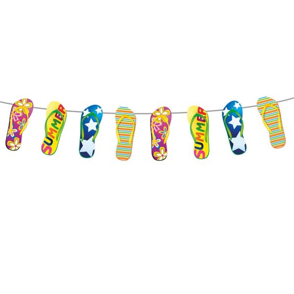 Folat 20715 Garland with Flipflops-10 m, Multi Colours