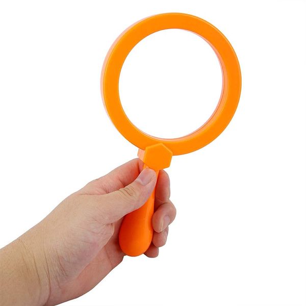 Cafopgrill Handheld Kids Magnifying Glass, 90mm 3X Mini Magnifier with Stand for Hunting Minibeasts Bugs Studying Insects Children Educational Toys