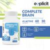 Complete Brain Nootropics - Improve Memory, Mood & Focus - Brain Booster 60ct