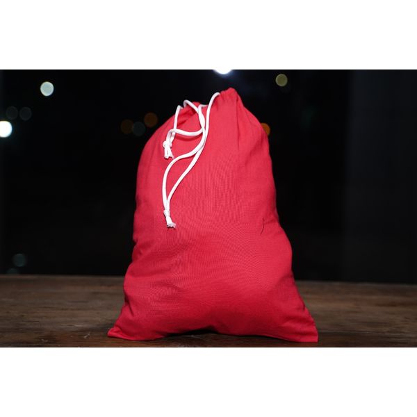 Cotton Double Drawstring Muslin Bags 4"x6"(RED COLOR)-50 count pack