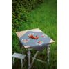 Vervaco Table Cloth Satin Stitch Set, Cotton, Multicoloured, 80x80cm
