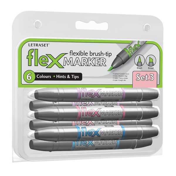 Letraset No.3 FlexMarker (Set of 6)