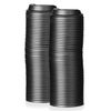 Signature Packaging - Ripple Coffee Cup Lids - 8oz (236ml) - 100 Pack - Black