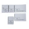 Exacompta - Ref. 96401E - 10 Mat pads 100 numbered sheets in 3 sections - Size 4.8 x 15 cm - White